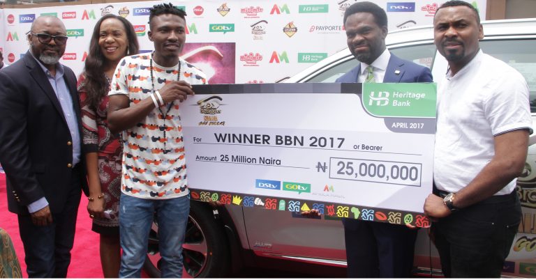 Sponsors present N25m, SUV to BB Naija winner