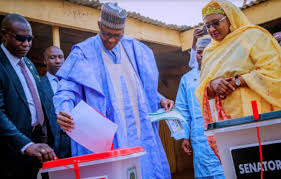 #NigeriaDecides2019: Buhari, Aisha Vote In Daura, President Says He’ll Win