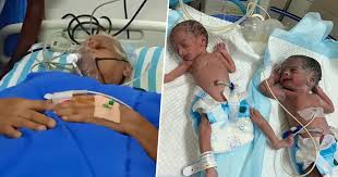 73-year-old woman gives birth to twin girls