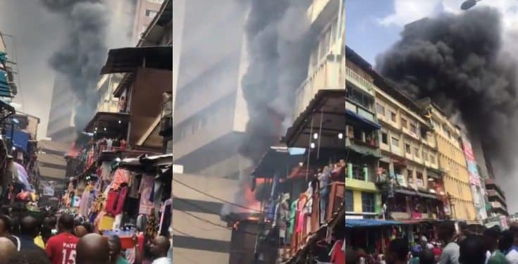 Fire razes Balogun Market