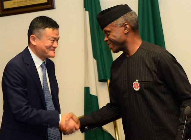 Osinbajo, Alibaba co-founder discuss opportunities in Nigeria’s digital economy