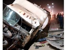 Tanker crashes, causes gridlock on Lagos-Ibadan Expressway