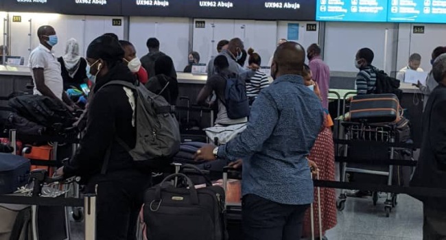 544 stranded Nigerians evacuated from USA, UK