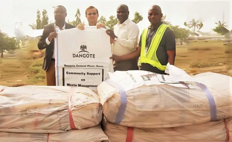 Ecosystem: Dangote Cement Ibese Donates 25,000 Waste Management Bags