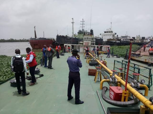 Crude Oil Theft: Navy Hands over Seized Oil-laden Ship to EFCC