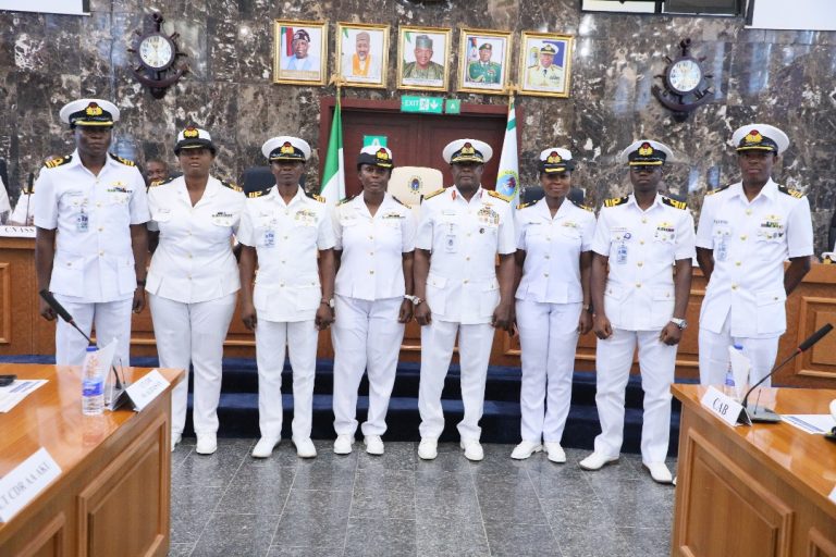 Nigerian Navy Decorates 7 Newly Promoted Officers